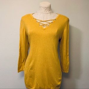 Mustard color sweater